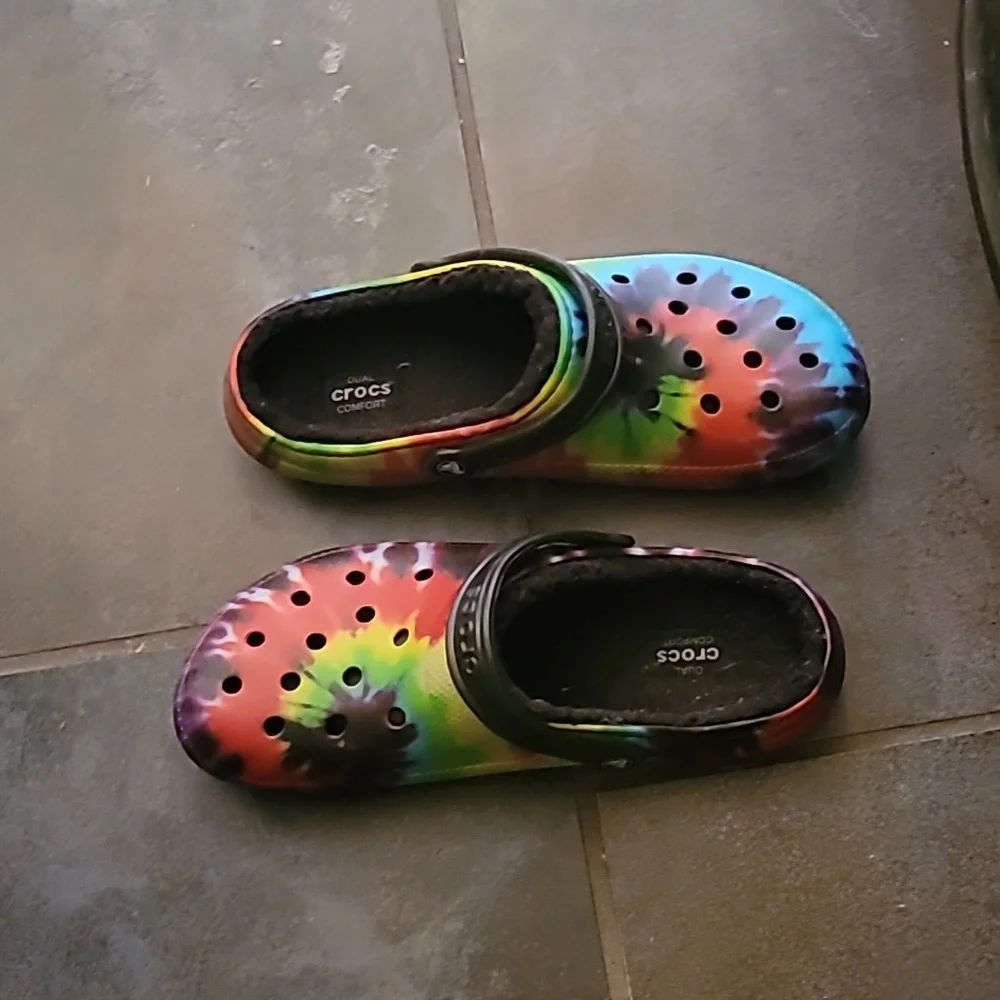 Crocs Classic Clogs Multi Color Tie Dye 11M/13W Unisex - Picture 1 of 6